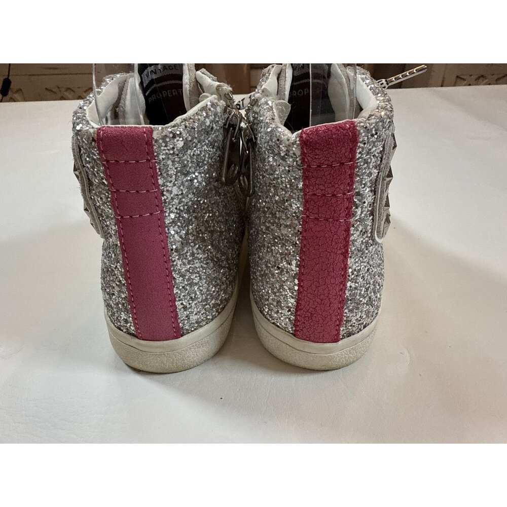 Vintage Havana Silver Glitter Ray High-Top Sneakers Sz 7 Womens - Picture 5 of 8